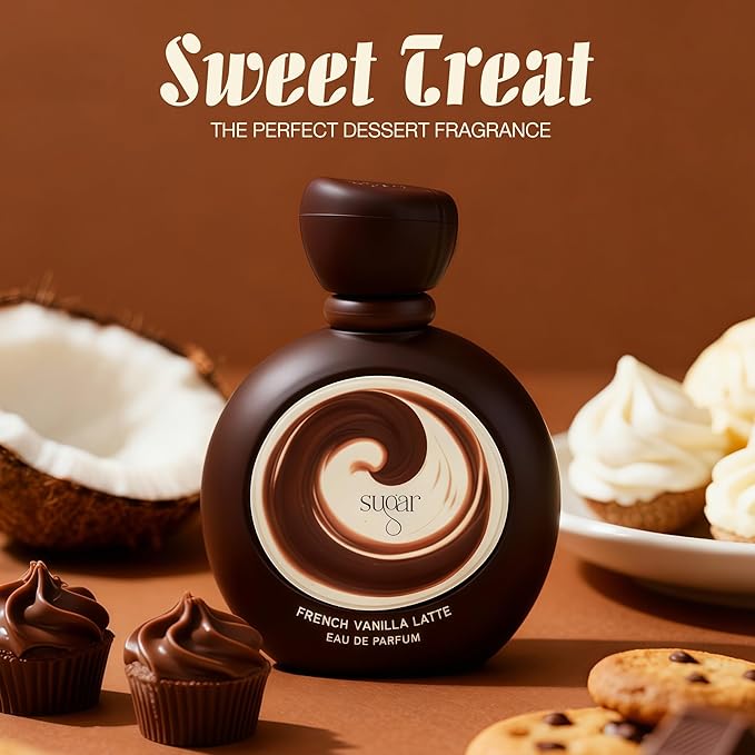 Arabian Inspired French Vanilla Latte Eau de Parfum for Women - 100ml Long-Lasting Original Cologne, Gourmand & White Floral Fragrances for Women