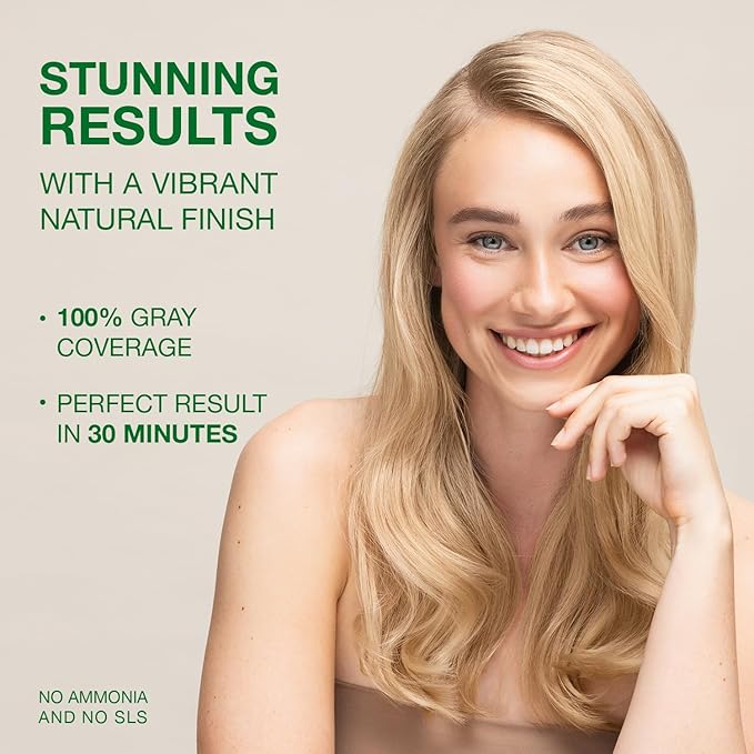 Naturigin Permanent Hair Color, 10.0 Platinum Blonde, Ammonia Free, 100% Gray Coverage, Nourishing Natural Formula, For All Hair Types, Long-Lasting, Vegan & Cruelty-Free, 1 Pack