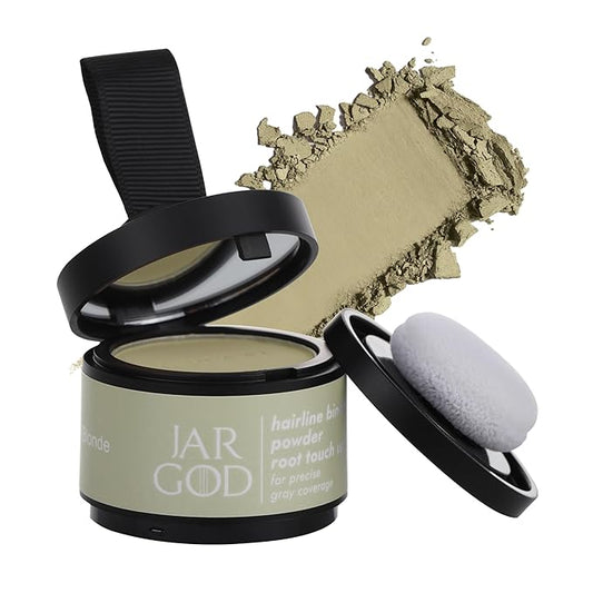 Root touch up powder Hairline Powder for root cover up temporary root concealing powder for Women & Men, for instant gray hair cover up (Medium Blonde, 0.14 Ounce (Pack of 1))