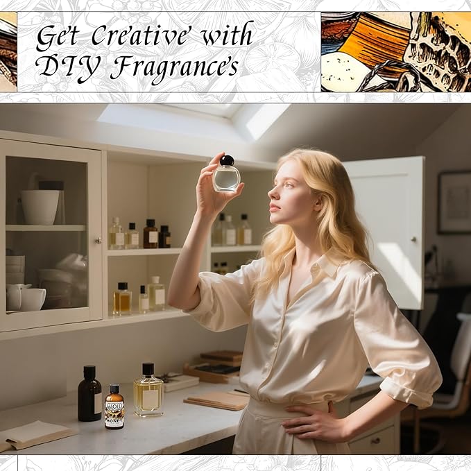 HIQILI Honey Fragrance Oil for Making Candle, Soap, Perfume, Warm Scents for Essential Oil Diffusers, Great for Home, Laundry - 1 Fl Oz