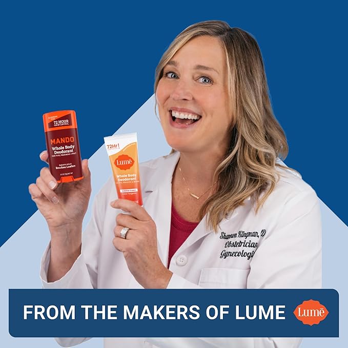 Mando Whole Body Deodorant For Men - Invisible Cream - 72 Hour Odor Control - Aluminum Free, Baking Soda Free, Skin Safe - 3 Ounce Tube (Pack of 2) - Clover Woods