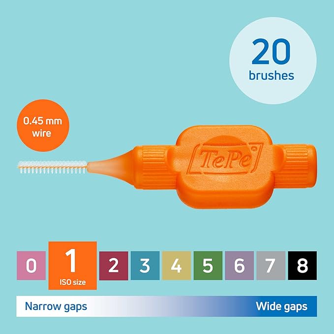TePe® Interdental Brush Original Orange 0.45 mm 20-Pack
