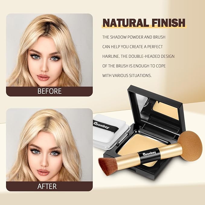 New Root Touch Up Hair Color,Gray Hair Cover Up,Cruelty Free Hairline Powder - Instantly Cover Touch Up, Hair Color Root Touch Up, Hair Powder for Women Root Touch Up(Blonde)