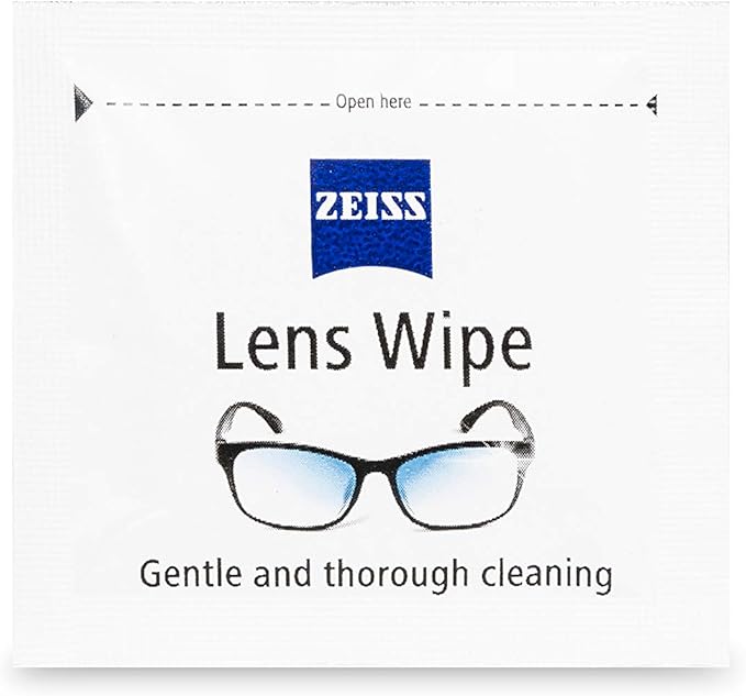 ZEISS Pre-Moistened Lens Cleaning Wipes, 80 Count