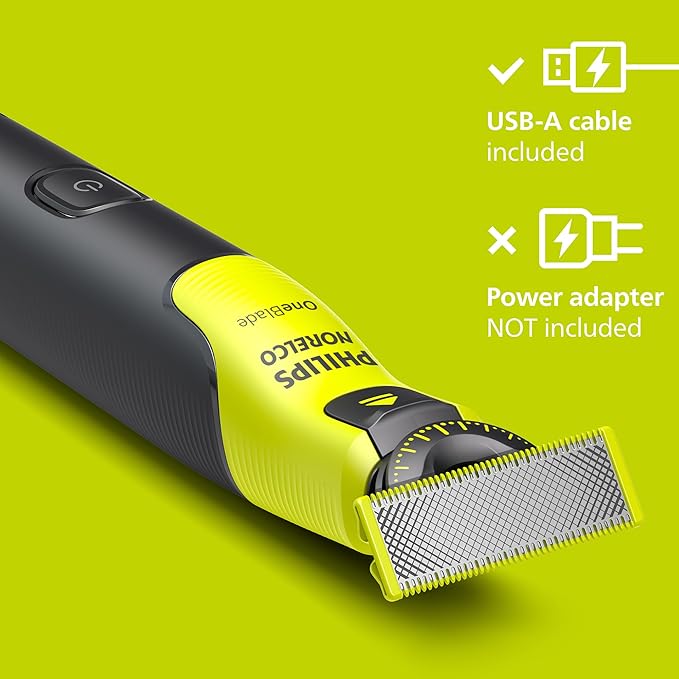 Philips Norelco OneBlade 360 with Connectivity Hybrid Face + Body, Electric Beard Trimmer, Shaver and Body Groomer with 360 Blade Tech, 2x360 Blade, 5-in-1 Comb, Body Kit, Travel Case, Model QP4631/90