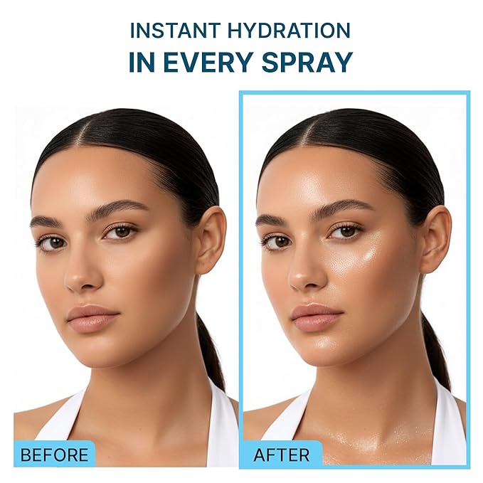 Auras Glutathione Brightening Face Mist K-Beauty | Fresh-Activated K-Beauty Spray Serum for Dull, Dry Skin, Hydrating Antioxidant Korean Skincare Toner & Setting Mist- 3.4 fl oz