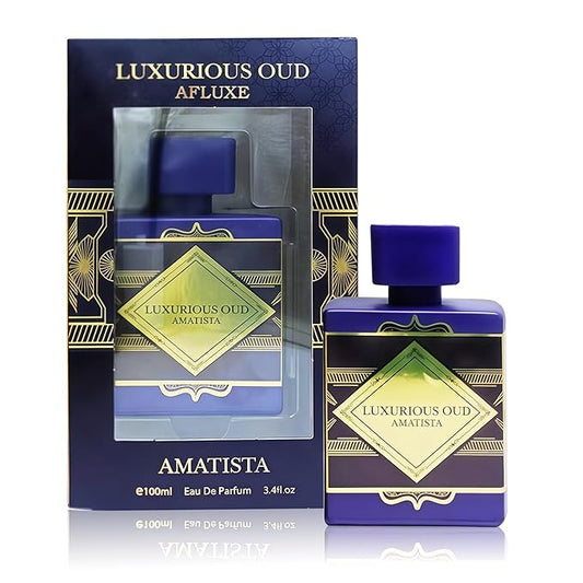 Luxurious Oud Amatist Men's Cologne – Eau De Parfum – Long Lasting Arabic Oud Perfume Oil – 100ml