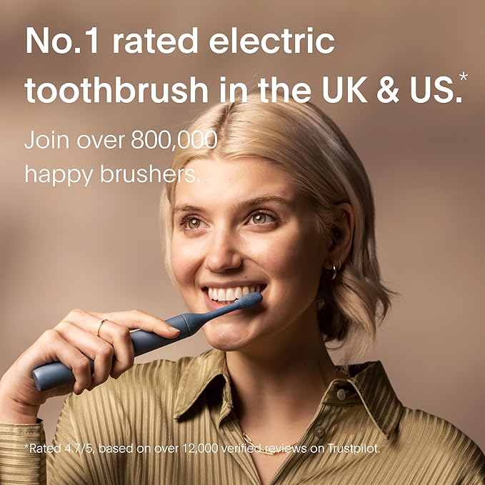 SURI 1.0 Sonic Electric Toothbrush | 1 Month+ Battery | Designed in California | Electric Toothbrush for Adults | Travel Toothbrushes | Tooth Brush | Blue
