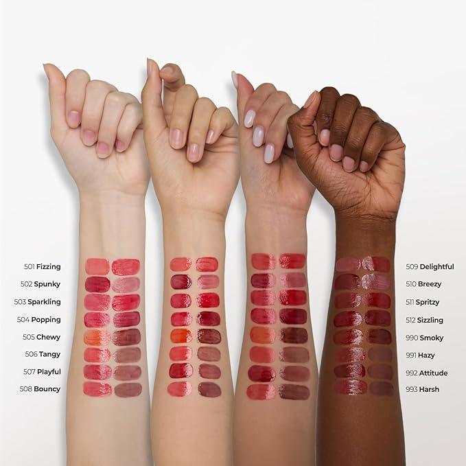 Laka Popping Balloon Lip Stain, 4.5g/0.15oz, Glossy Plumping Lip Tint, Moisturizing, Non-Sticky Texture for All-Day Hydration, Vegan, K-Beauty (#506 Tangy)