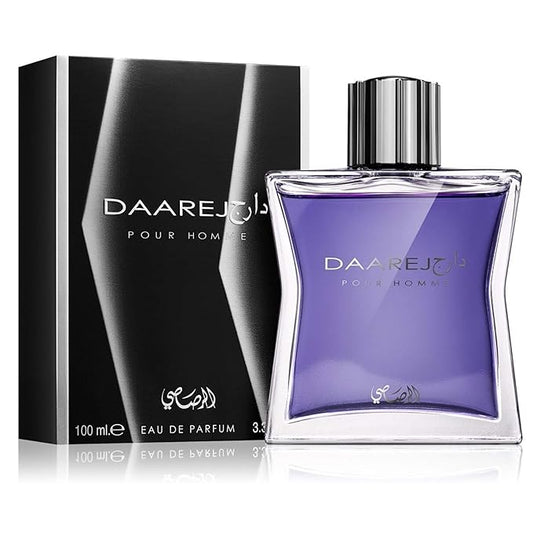 RASASI Dareej For Men Eau De Parfum Spray - 100ML (3.4 Oz) Long Lasting Arabian Perfume - Bold & Premium Fragrance for Special Occasions & Daily Wear, An Essential Perfume Men that Lasts All Day