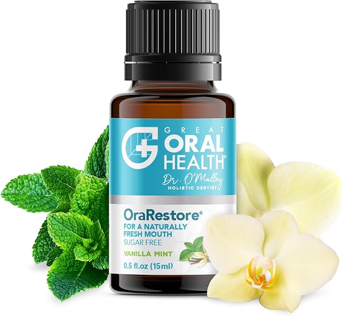 OraRestore Bad Breath Treatment for Adults Halitosis: Dentist Formulated Oral Rinse Concentrate Tooth Oil Liquid Toothpaste, Fresh Breath Mouthwash for Dry Mouth, Oral Care, Healthy Gums & Teeth 15ml