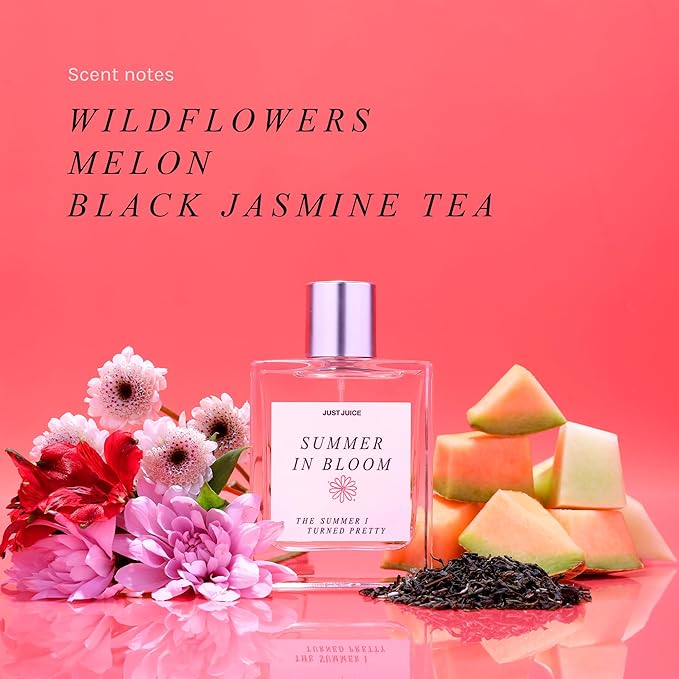 Just Juice - The Summer I Turned Pretty Summer in Bloom - Fresh, Sun-Kissed Floral Perfume for Women and Men - 0.3 oz