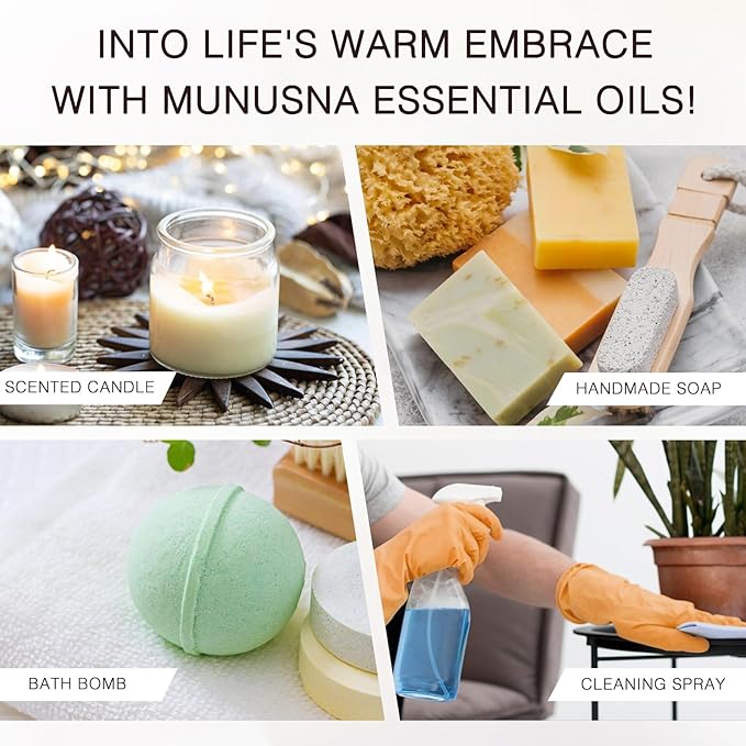 Lemongrass Essential Oil, 100% Natural & Pure Lemongrass Oil 100ML, Premium Grade Essential Oils Aromatherapy Scented Oils for Diffusers, Home Care, Skin, Laundry, Spray, Candle Soap Making