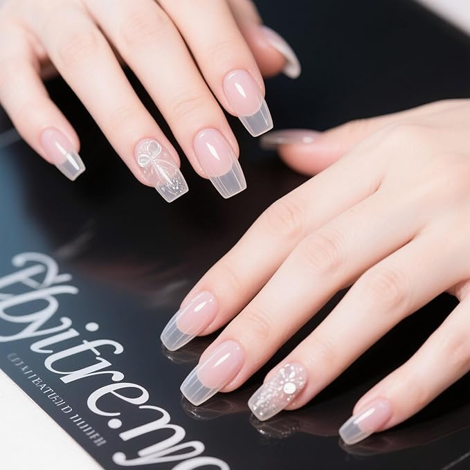 Artdone Sheer Gel Nail Polish Set Jelly UV Gel 6 Colors Translucent Milky White Yellow Light Apricot Red Colors Nail Polish For All Seasons Neutral Soak off LED Lamp Gel Manicure Kit For Nail Art