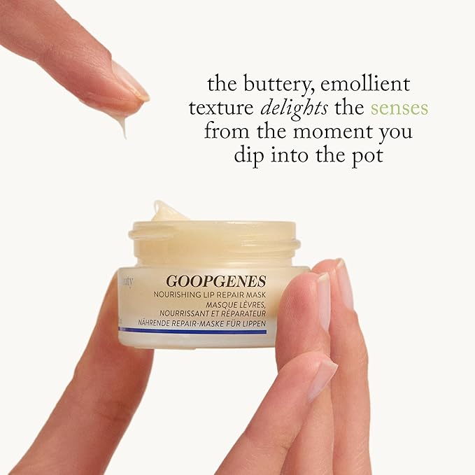 goop Beauty Nourishing Lip Repair Mask | Lip Hydration Treatment | Smooths, Plumps, & Softens | Ceramides & Vegan Lanolin | 0.3 oz