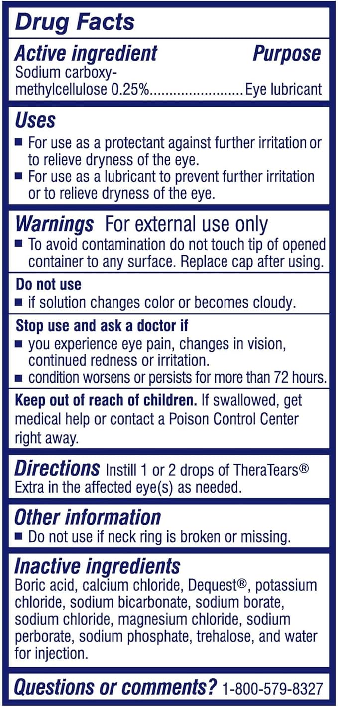 TheraTears 1200mg Omega 3 Supplement for Eye Nutrition, Organic Flaxseed Triglyceride Fish Oil and Vitamin E, 180 Count with Thera Tears Eye Drops for Dry Eyes, 0.5 Fl Oz, 15 Ml, 2 Pack