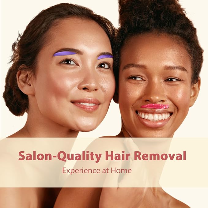 Wax Beads, Anreacho 1.1 lb Hard Wax Beans for Hair Removal, Brazilian, Bikini, Face, Eyebrows, Underarms, Chest, Back, Legs, Wax Refill for Women & Men, Pack of 5