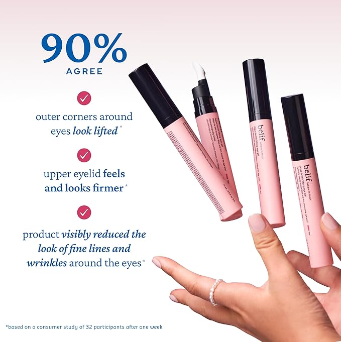 belif Retinol Firming Eye Serum – Aqua Bomb Lifting Eye Gel with Collagen & Bakuchiol for Puffiness, Fine Lines & Wrinkles, Peptide & Hyaluronic Acid, Korean Skin Care