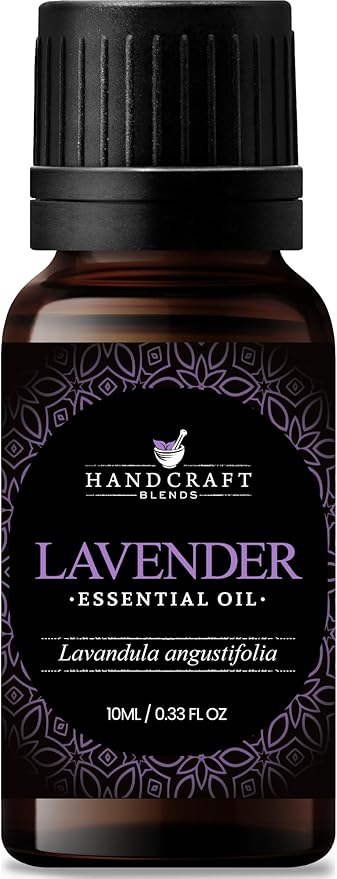 Handcraft Blends Lavender Essential Oil – 0.33 Fl Oz – 100% Pure and Natural – Premium Grade Essential Oil for Diffuser and Aromatherapy, Skin, Massage, Candle and Soap Making Fragrance