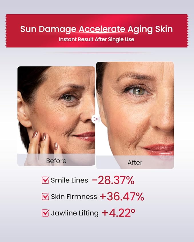 AMIRO HydraGlow Booster Facial Device, Red Light & Microcurrent + PDRN Serum Kit, Skin Firming & Radiance Enhancing, 1 Facial Massager & 30 * 0.04OZ PDRN Serum