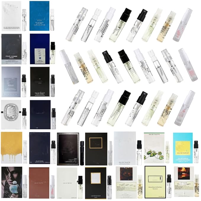 Cologne Samples for Men-High End Random Selection Designer Fragrance Cologne Sampler Set for Men - (Pack of 22 Sample Vials)