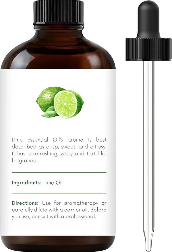 Handcraft Blends Lime Essential Oil – 1 Fl Oz – 100% Pure and Natural – Premium Grade Essential Oil for Diffuser and Aromatherapy, Skin, Massage, Candle and Soap Making Fragrance