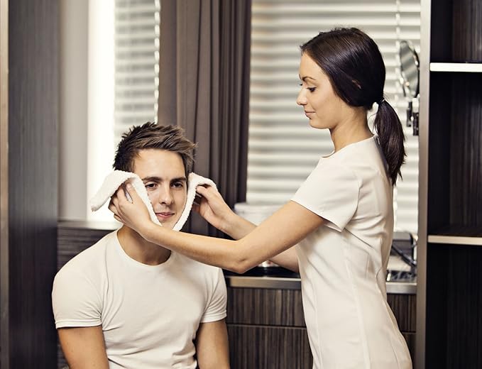 Pro Beauty - Hot Towel Warmer for Spa - Professional Towel Steamer Kit - Facial Esthetician Equipment, Massage Salon Supplies, Metal Tongs Included, 6 Hygienic Towels - Compact Mini Size