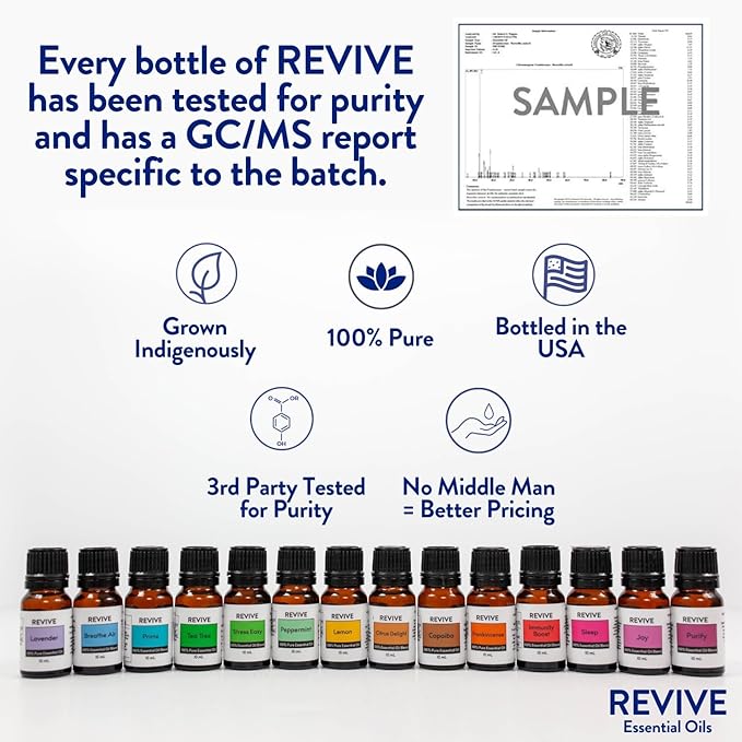 Peppermint Essential Oil 30mL by Revive Essential Oils - 100% Pure Therapeutic Grade, for Diffuser, Humidifier, Massage, Aromatherapy, Skin & Hair Care