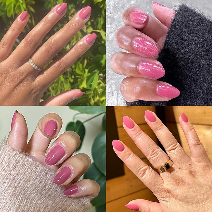 Olive & June Quick Dry Nail Polish | Instant, Fast-Drying, Smudgeproof Color | 15-free, Vegan, Cruelty-Free Formula | Lasts up to 5 Days | Salon-Quality Manicure, Pedicure at Home | Primrose Rosy Pink