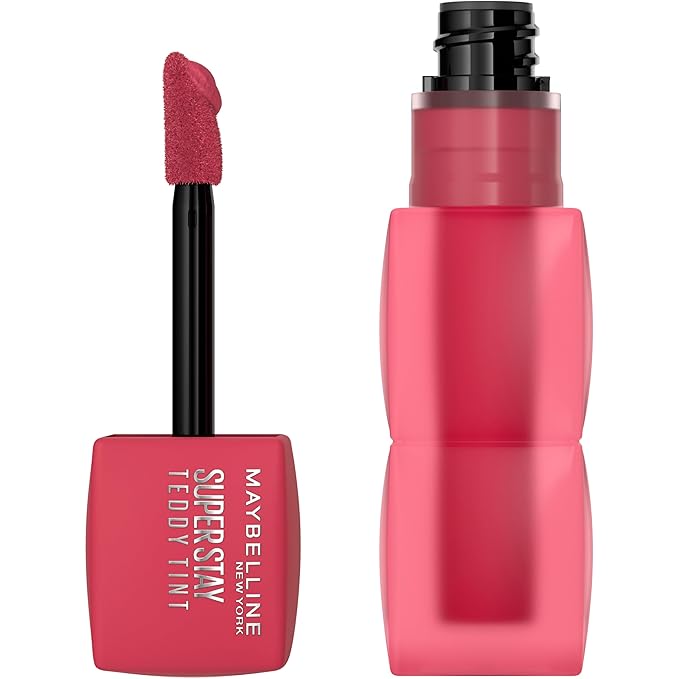 MAYBELLINE Super Stay Teddy Lip Tint, Long Lasting Matte Lipstick for Up To 12HR Wear, Cool Grunge, 1 Count