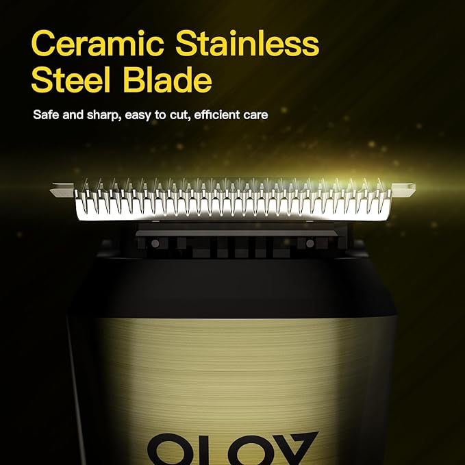 Beard Trimmer for Men, 17-in-1 Mens Grooming Kit with 6 Trimmer Heads, Cordless Hair Clippers Rechargeable with Charging Dock, IPX7 Waterproof Wet Dry Use for Body Face Nose & Mustache