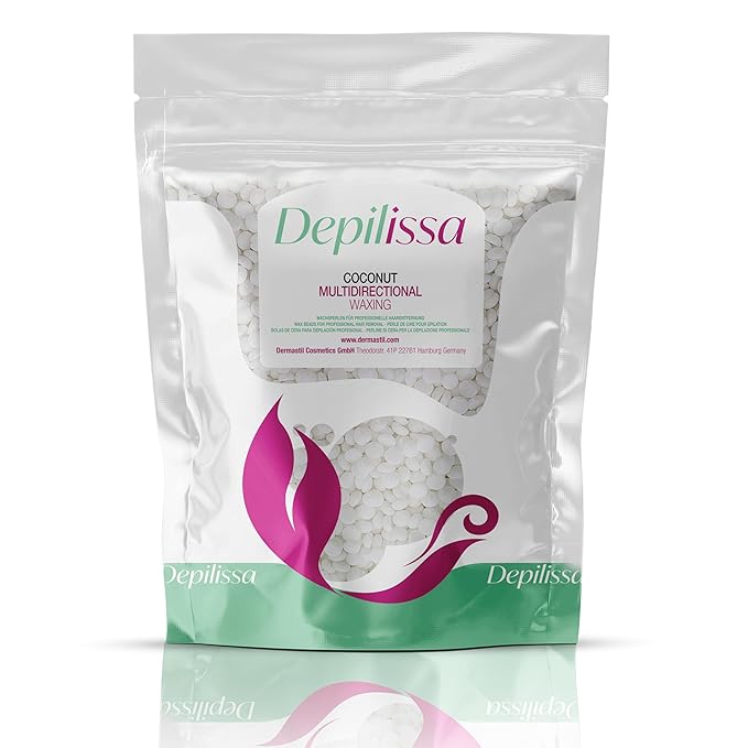 Multidirectional Coconut Wax beads for hair removal - Hypoallergenic, Gentle, and Effective for All Skin Types, Ideal for Face, Eyebrows, Bikini Area, and Brazilian Waxing - 14.1 oz