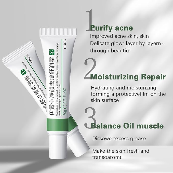 Soothing Cream for Oily & Sensitive Skin – Daily Moisturizer with Niacinamide, Aloe Vera & Hyaluronic Acid for Even-Toned, Radiant Skin, 20g (2PCS,20g)