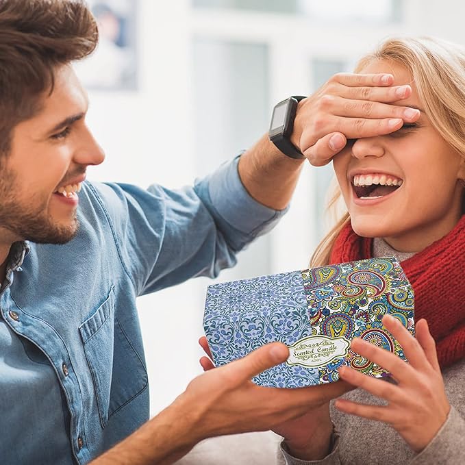 2 Pack Scented Candles, 2.5 oz Aromatherapy Candles for Home Scented, Natural Soy Candles with Floral Scents, Portable Small Jar Candle Set for Travel, Spa, Bath, Yoga, Home Decor Candle