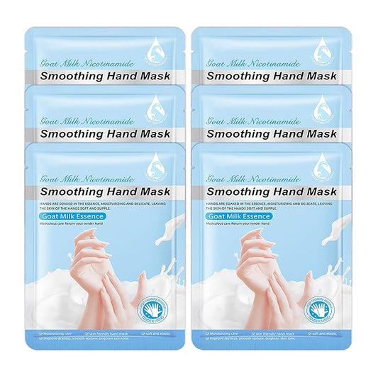 Hand Masks Moisturizing Gloves,6 Pairs Hydrating Hand Peel Masks Gift Set for Dry Cracked Hands Care,Long-lasting and Non-greasy Hand Moisturizer Gloves for Women K