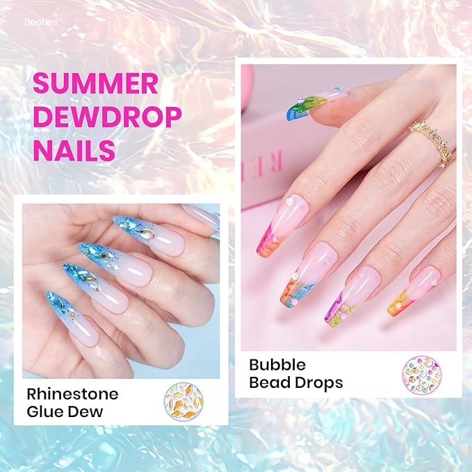 Beetles Jelly Gel Nail Polish Kit,20 Colors Neon Cat Eye Glitter Soak Off UV LED Gel Nail Kit Pink Orange Blue with Base Matte Top Coat for DIY Nail Art Sunbeam Jelly Gift for Women