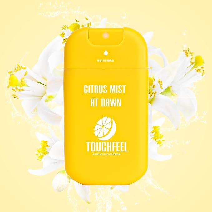 Spray Hand Sanitizer Travel Size Scented 3-Pack - Refillable Hydrating Hand Sanitizers Portable Design Travel Essentials (Mint Reverie, Silver Cedar, Citrus mist at dawn) 0.93Fl Oz Each