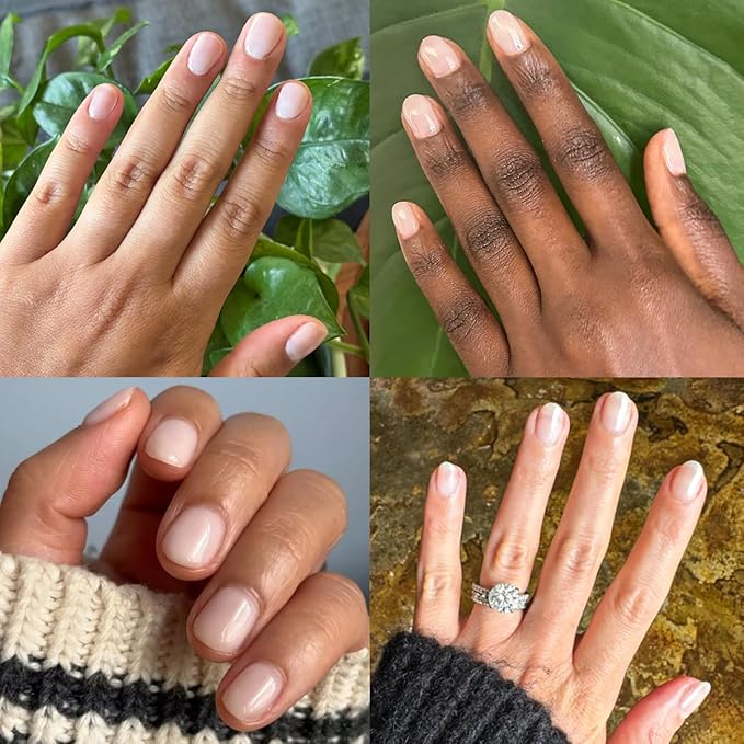 Olive & June Gel Polish | UV LED Nail Lamp Needed | Long Lasting Formula | Up to 21 Days of Wear | Damage-Free Removal | Salon-Quality Manicure, Pedicure at Home | CCT | Sheer Pink