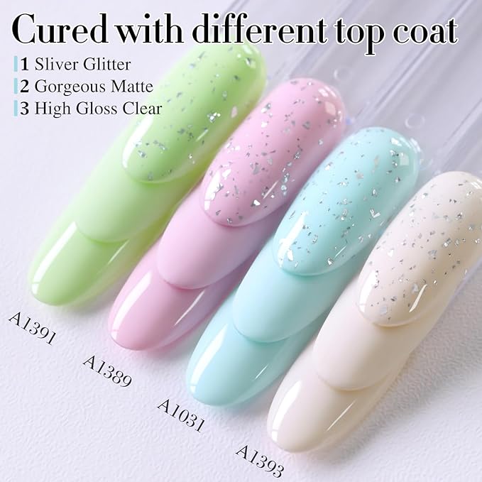 Double Rhythm 15ML Gel Nail Polish Pure Sheer Same Color Same Bottle Soak Off Gel Polish Art Manicure Salon DIY at Home for Women (Beige Pink-A1393)