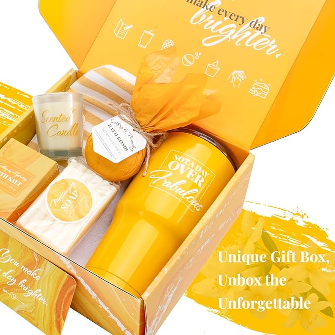 Gift Set for Women 8Pcs Bath and Body Gift Baskets, Vanilla Self Care Present Ideas Birthday Gifts ,Unique Gift Ideas for Her, Women, Mom, Christmas Gifts for Her