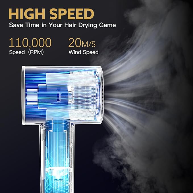 Hot Air Wrap Hair Styler, 5 in 1 Hair Dryer Brush Auto Wrap Curlers Frizz-Free Styling Tool for All Hair Types Fast Drying, Curling, Smoothing, Volumizing & Straightening with Travel Storage Case