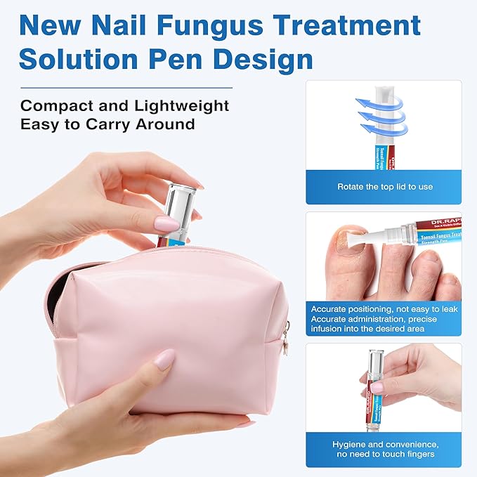 Toenail Fungi Treatment Extra Strength - Fungi Nail Pen Antifungal Repair for Damaged Nails, Fast-Acting Solution for Toe & Fingernail Fungi, Ideal for Nail Health Concerns Athletes 5ml/0.18FLOZ 3Pcs
