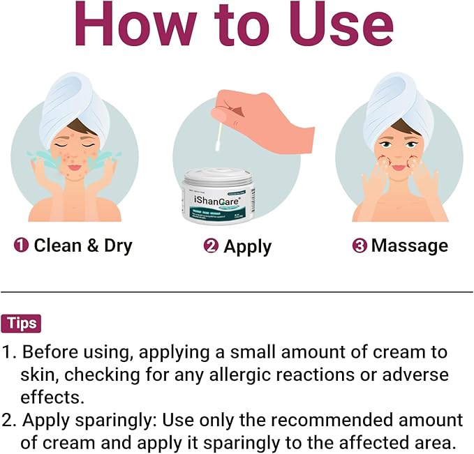 ishancare Seborrheic Dermatitis Cream, Maximum Strength Treatment for Psoriasis, Folliculitis, Dermatitis, Dandruff, Fast Relief for Itching, Redness, Irritation, Scaling, 3.53 Oz