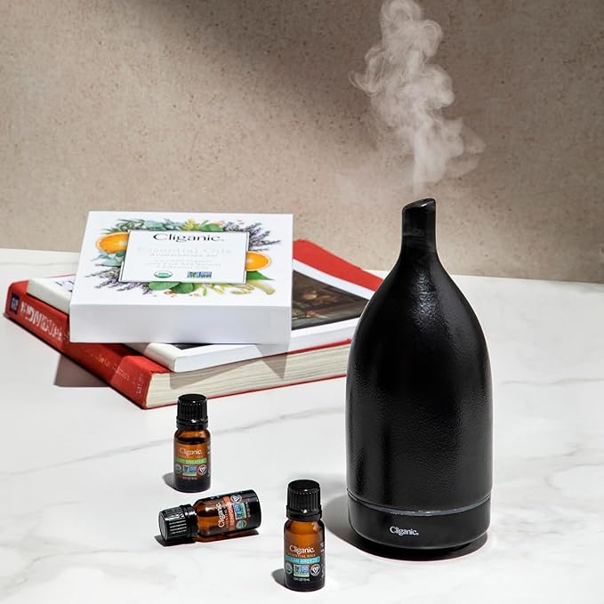 Cliganic Sleep Surrender Organic Essential Oil Blend 0.51 Fl Oz – Carefully Crafted with Vetiver, Lavender, Frankincense, Clary Sage, Ylang Ylang, Marjoram & Spearmint – Calming Aromatherapy Oil