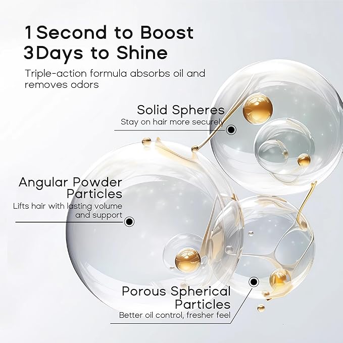 HALOVIDA Dry Shampoo for Women, Travel Size Dry Shampoo Spray for Dark Hair Leaves No White Residue, Absorb Oils, Volumizing & Refresh Hair for 72 Hours, 5.07 Fl Oz (Pack of 4)