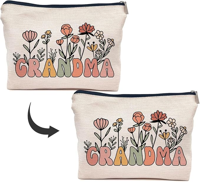 IWXYI Grandma Makeup Bags,Grandma Makeup Bags With Zipper Pouch Travel Toiletry Gifts For Women