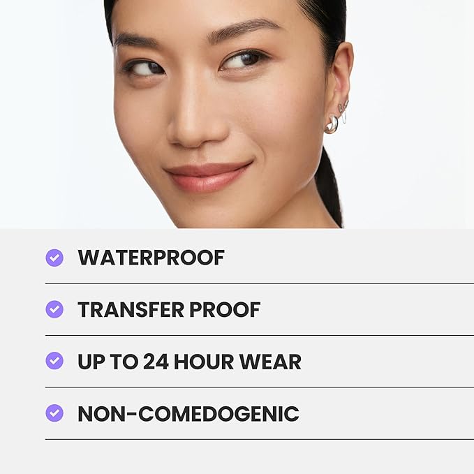Wonderskin Hyper Bond All-Day Stay Serum Foundation – Waterproof, Transfer-Proof, 24HR Longwear Face Makeup with Niacinamide & Hyaluronic Acid – Lightweight, Natural Finish (Echo)