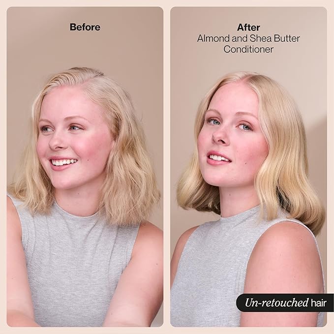 Suave Almond Shea Butter Moisturizing Conditioner 2-Size Bundle, Nourishes & Replenishes Dry, Damaged Hair