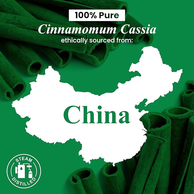 Handcraft Blends Cassia Essential Oil – Huge 4 Fl Oz – 100% Pure and Natural – Premium Grade Essential Oil for Diffuser and Aromatherapy, Skin, Massage, Candle and Soap Making Fragrance