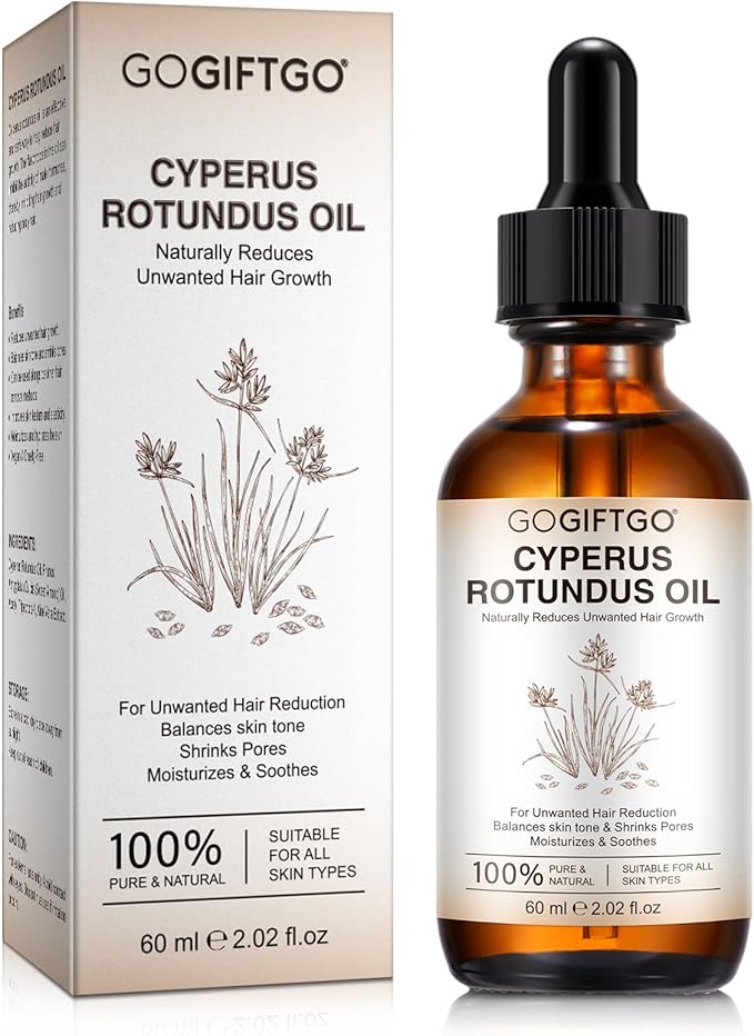 Cyperus Rotundus Oil,Cyprus Rotundus Oil for Hair Removal,Cyperus Oi-l Natural, Soothing and Gentle,Reducing Body Hair Growth,Smooth Skin & Hair Removal,60ml (1pcs)